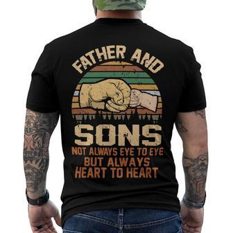 Father Grandpa And Sons Best Friends For Life327 Family Dad Men's Crewneck Short Sleeve Back Print T-shirt - Monsterry