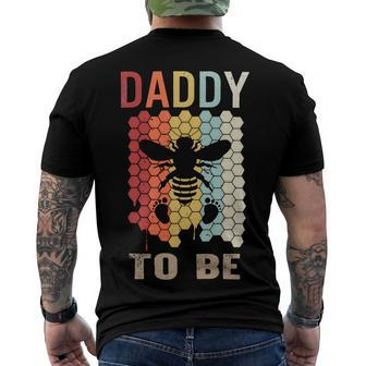 Father Grandpa Daddy To Be Pregnancy Announcement Tee Fathers Day 2 Family Dad Men's Crewneck Short Sleeve Back Print T-shirt - Monsterry DE