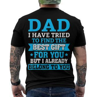 Fathers Day Dad From Daughter Son Wife For Daddy V2 Men's T-shirt Back Print - Seseable