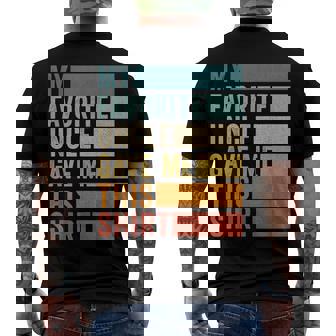 My Favorite Uncle Gave Me This Birthday Men's T-shirt Back Print