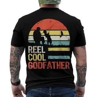 Fishing Reel Cool Godfather V3 Men's Crewneck Short Sleeve Back Print T-shirt | Favorety CA