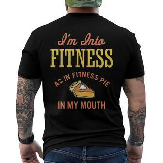 Im Into Fitness Pumpkin Pie Men's Back Print T-shirt | Mazezy