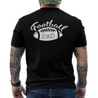 Football Dad - Football Player Outfit Football Lover Men's Back Print T-shirt | Mazezy