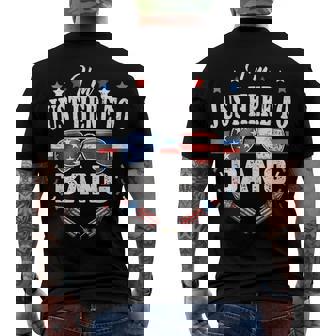 Fourth Of July 4Th Of July Im Just Here To Bang Men's T-shirt Back Print | Seseable FR