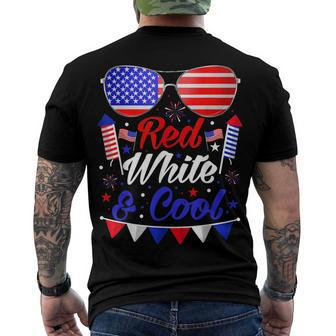 Fourth Of July 4Th July Kids Red White And Blue Patriotic Men's T-shirt Back Print - Seseable
