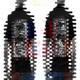 Fourth Of July Patriotic American Flag 4Th Of July Men's T-shirt Back Print - Seseable