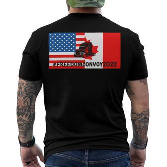 Freedom Convoy V2 Men's Crewneck Short Sleeve Back Print T-shirt | Favorety