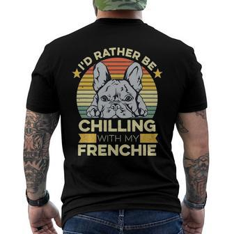 Frenchie For A French Bulldog Owner Men's Back Print T-shirt | Mazezy