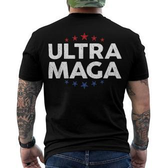 Funny Anti Joe Biden Ultra Maga Support Trump Patriotic Men's Crewneck Short Sleeve Back Print T-shirt - Monsterry