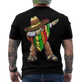 Funny Dabbing Taco Cinco De May Mexican Food V2 Men's Crewneck Short Sleeve Back Print T-shirt | Favorety CA