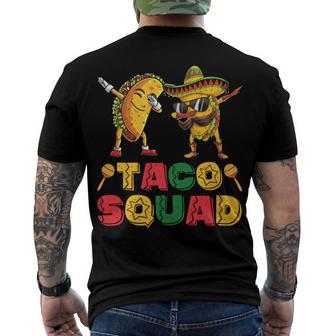 Funny Dabbing Taco Cinco De May Mexican Food V3 Men's Crewneck Short Sleeve Back Print T-shirt | Favorety