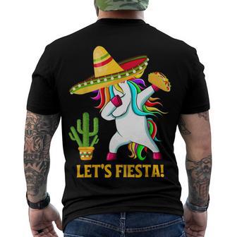 Funny Dabbing Taco Cinco De May Mexican Food V4 Men's Crewneck Short Sleeve Back Print T-shirt | Favorety UK