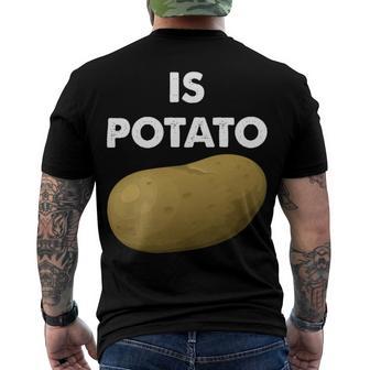 Funny Potato Men's Crewneck Short Sleeve Back Print T-shirt | Favorety