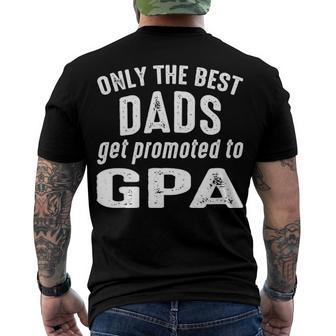 G Pa Grandpa Only The Best Dads Get Promoted To G Pa V2 Men's T-Shirt Back Print - Seseable