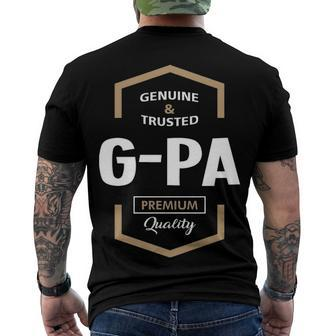 G Pa Grandpa Genuine Trusted G Pa Premium Quality Men's T-Shirt Back Print - Seseable