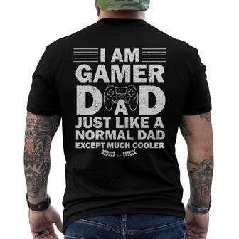 Mens Im Gamer Dad Gaming Men's Back Print T-shirt | Mazezy