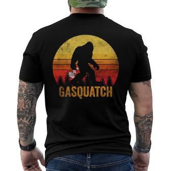 Gasquatch Retro Farting Men's Back Print T-shirt | Mazezy