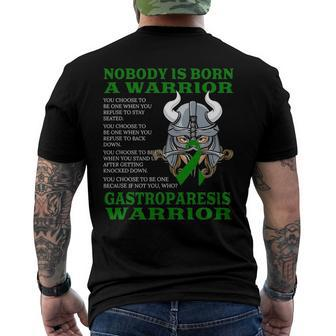 Gastroparesis Awareness Gastroparesis Warrior Men's Back Print T-shirt | Mazezy