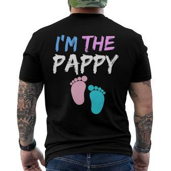 Gender Reveal Clothing For Dad Im The Pappy Men's Back Print T-shirt | Mazezy