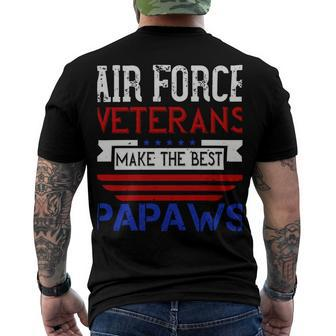 Gift For Air Force Veterans Make The Best Papaws Men's Crewneck Short Sleeve Back Print T-shirt - Monsterry