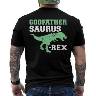Godfather Saurus-Rex Dinosaur Lovers Men's Back Print T-shirt | Mazezy