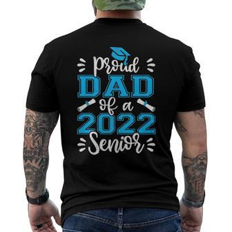 Mens Graduating Proud Dad Of 2022 Senior Fun Graduation Men's Back Print T-shirt | Mazezy