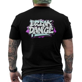 Graffiti Style Break Dancing Hip Hop Men's Back Print T-shirt | Mazezy