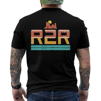 Grand Canyon National Park R2r2r Rim To R2r Hiking Camping Men's Back Print T-shirt | Mazezy