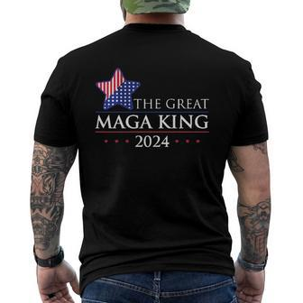 The Great Maga King Trump 2024 Proud Ultra Maga Men's Back Print T-shirt | Mazezy
