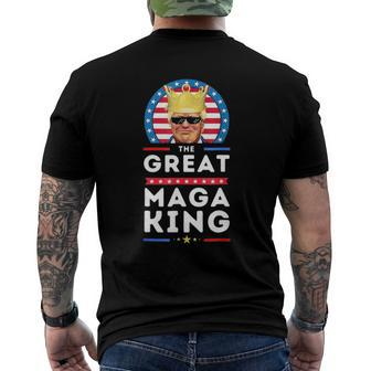 Great Maga King Trump Biden Political Ultra Mega Proud Men's Back Print T-shirt | Mazezy