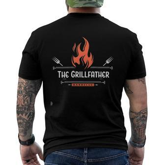 The Grill Father Bbq Fathers Day Men's Back Print T-shirt | Mazezy AU