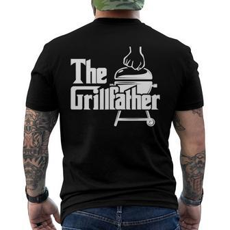 The Grillfather Pitmaster Bbq Lover Smoker Grilling Dad Men's Back Print T-shirt | Mazezy