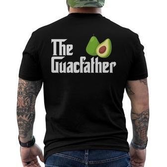 Mens The Guacfather Dad Daddy Avocado Guac Guacamole Men's Back Print T-shirt | Mazezy