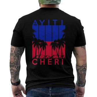 Haitian Haiti Ayiti Cheri Haiti Vacation Men's Back Print T-shirt | Mazezy