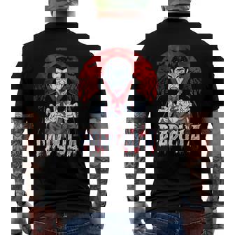 Mens Halloween Dad Dracula Costume Dadcula Men's Back Print T-shirt | Mazezy