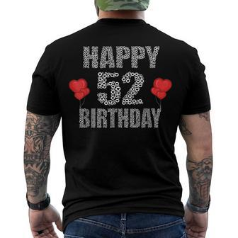 Happy 52Nd Birthday Idea For Mom And Dad 52 Years Old Men's T-shirt Back Print - Seseable