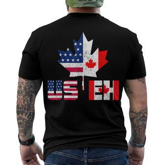 Happy Canada Day Usa Pride Us Flag Day Useh Canadian Men's T-shirt Back Print - Seseable