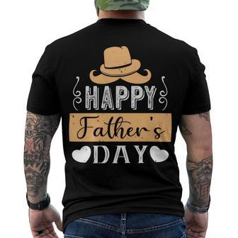 Happy Fathers Day Fathers Day T-Shirt Men's Crewneck Short Sleeve Back Print T-shirt - Monsterry