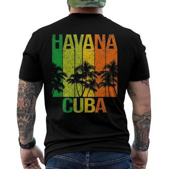 Havana Cuba Cuban Beach Caribbean Summer Holidays Men's Back Print T-shirt | Mazezy