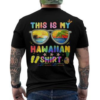 This Is My Hawaiian Luau Aloha Hawaii Beach Pineapple Men's T-shirt Back Print - Seseable