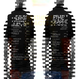 Heatherly Name Heatherly Facts Men's T-Shirt Back Print | Seseable CA