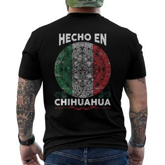 Hecho En Chihuahua Mexico - Proud Mexican Men's Back Print T-shirt | Mazezy