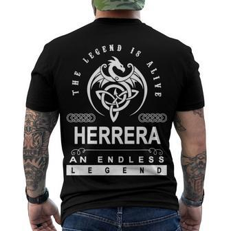 Herrera Name Herrera An Enless Legend Men's T-Shirt Back Print - Seseable