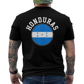 Honduras Honduran Flag Republic Of Honduras Men's Back Print T-shirt | Mazezy