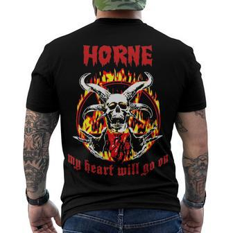 Horne Name Horne Name Halloween Men's T-Shirt Back Print - Seseable