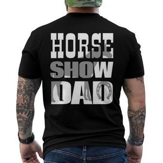Horse Show Dad Fathers Day Men's Back Print T-shirt | Mazezy