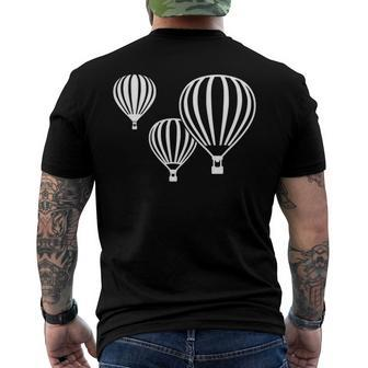 Hot Air Balloons Balloonist Men's Back Print T-shirt | Mazezy