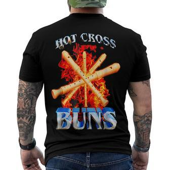 Hot Cross Buns V2 Men's Back Print T-shirt | Mazezy