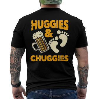 Huggies And Chuggies Future Father Party Men's Back Print T-shirt | Mazezy