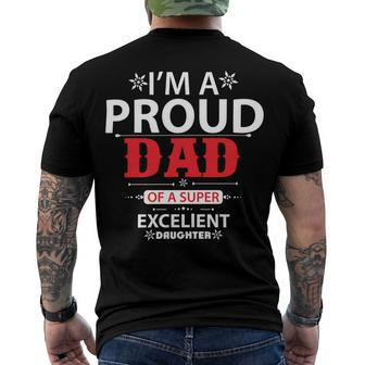 I Am A Proud Papa T-Shirt Fathers Day Gift Men's Crewneck Short Sleeve Back Print T-shirt - Monsterry UK